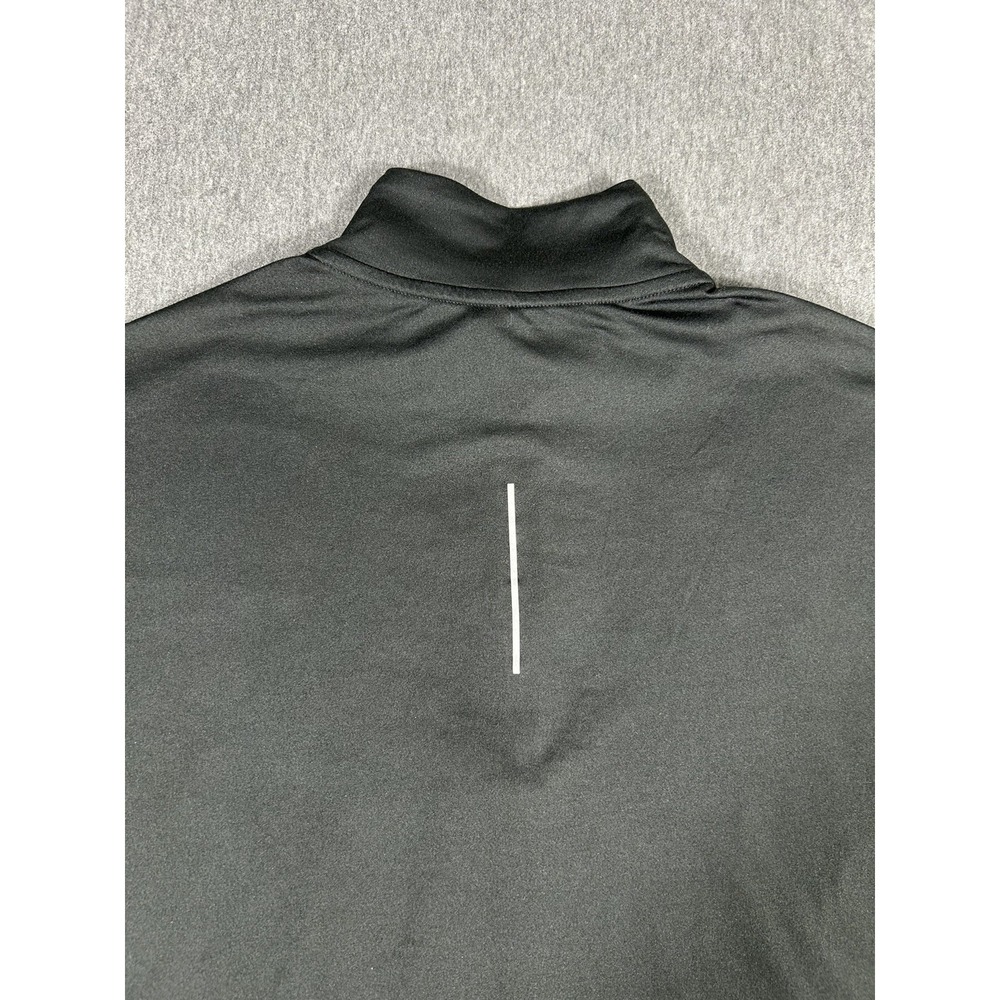 Nike Dri-Fit Running Quarter Zip Pullover Mens Black Reflective Just Do It M - Picture 11 of 12